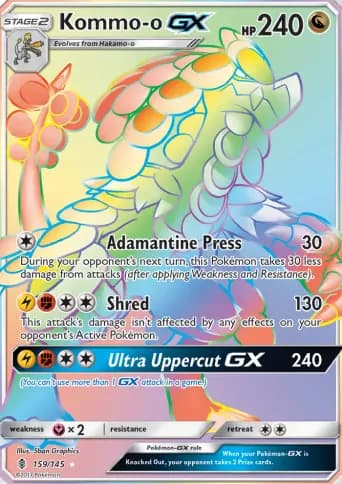 Kommo-o GX Pokémon card #159