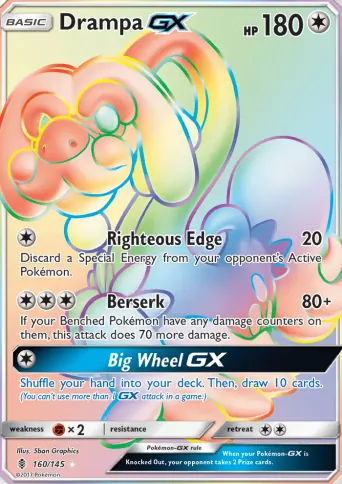 Drampa GX Pokémon card #160