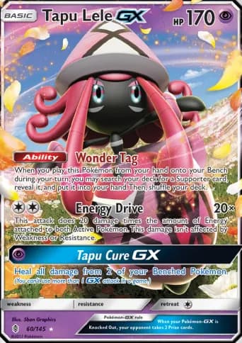 Tapu Lele GX Pokémon card #60