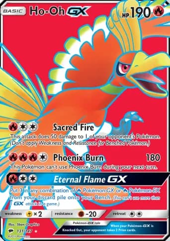 Ho-Oh GX Pokémon card #131