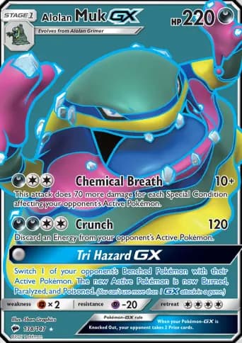 Alolan Muk GX Pokémon card #138
