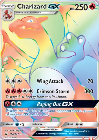 Charizard GX Pokémon card #150