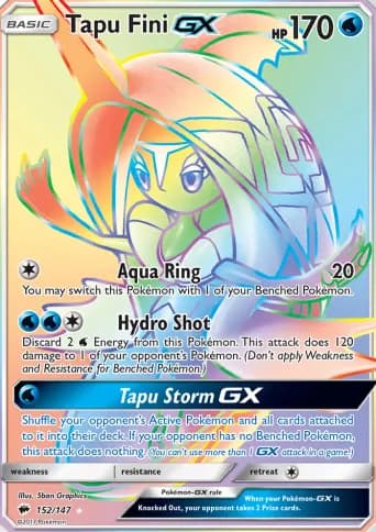 Tapu Fini GX Pokémon card #152