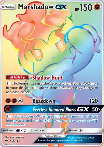 Marshadow GX Pokémon card #156