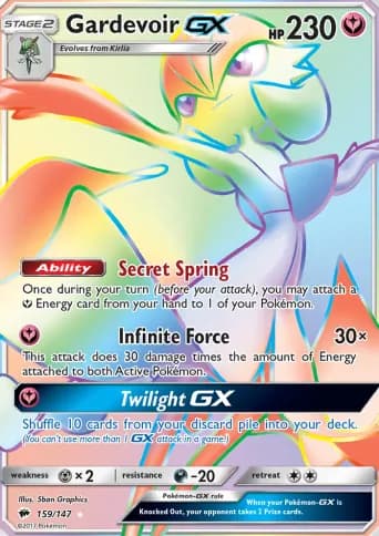 Gardevoir GX Pokémon card #159