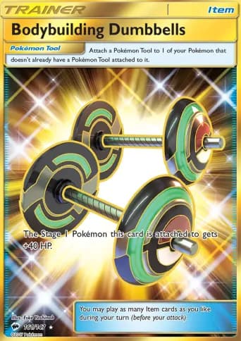 Bodybuilding Dumbbells Pokémon card #161