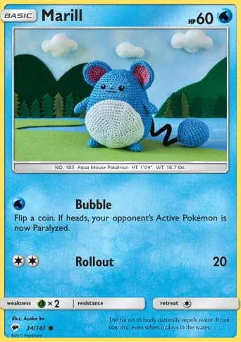 Marill Pokémon card #34