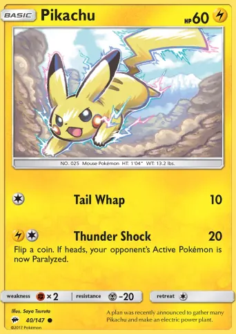Pikachu Pokémon card #40