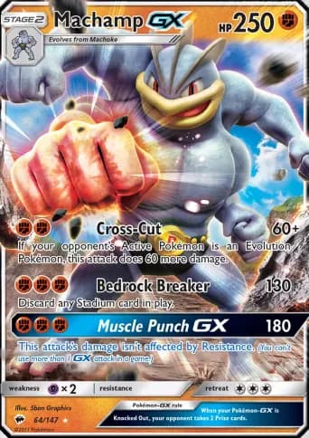 Machamp GX Pokémon card #64