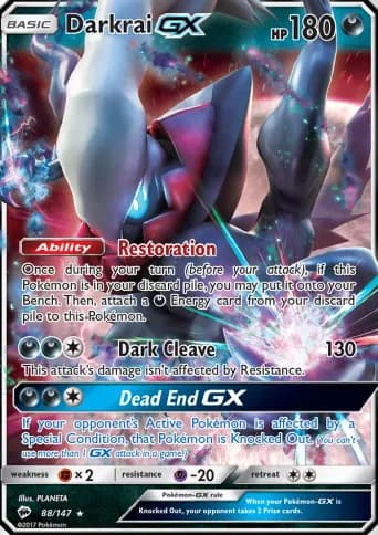 Darkrai GX Pokémon card #88