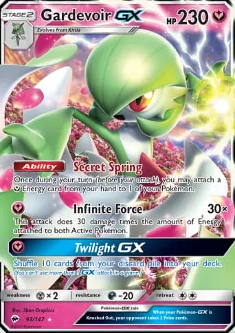 Gardevoir GX Pokémon card #93
