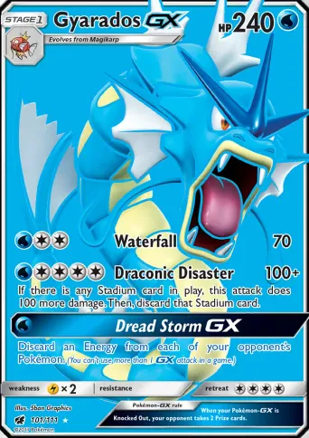 Gyarados GX Pokémon card #101