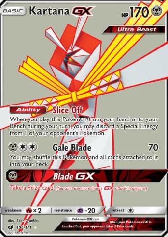 Kartana GX Pokémon card #106