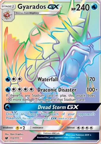 Gyarados GX Pokémon card #112