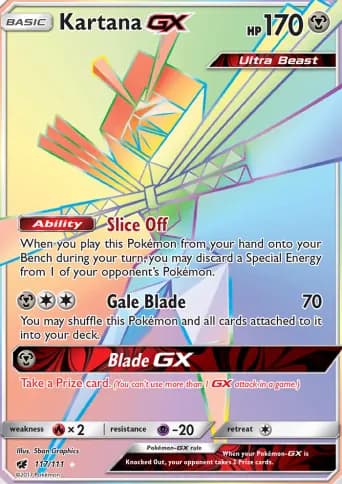 Kartana GX Pokémon card #117