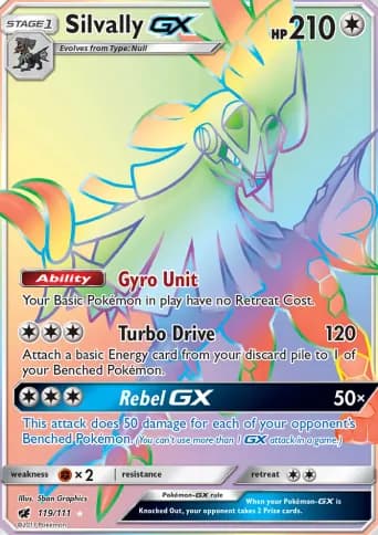Silvally GX Pokémon card #119