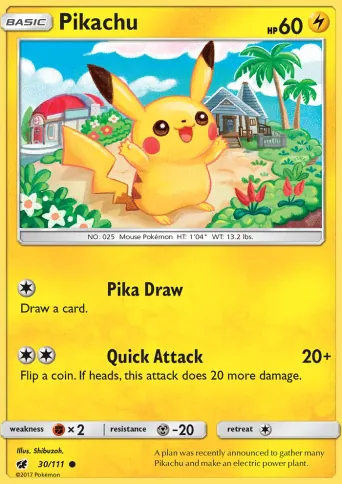 Pikachu Pokémon card #30