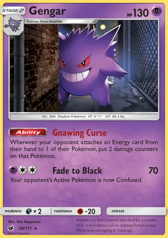 Gengar Pokémon card #38