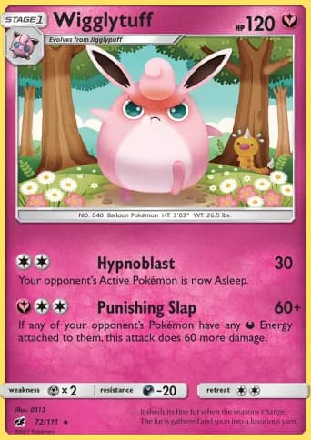 Wigglytuff Pokémon card #72