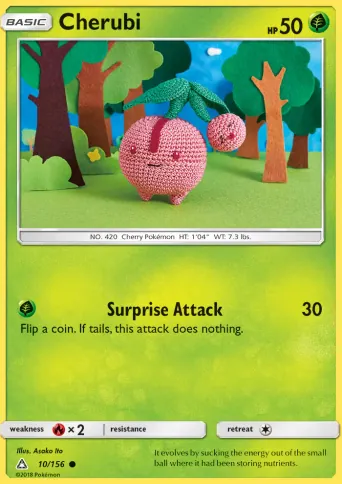 Cherubi Pokémon card #10