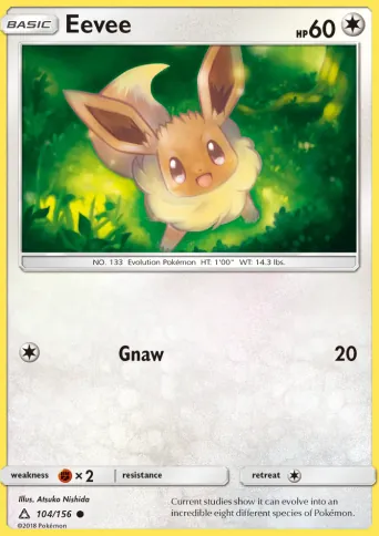 Eevee Pokémon card #104