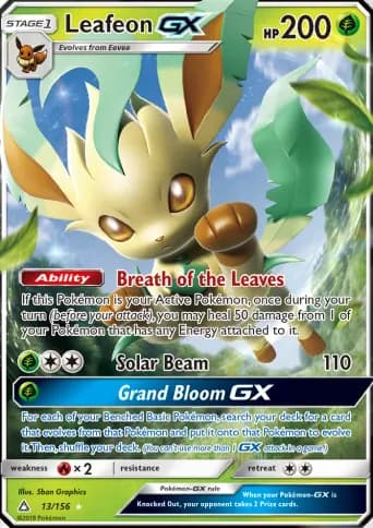 Leafeon GX Pokémon card #13