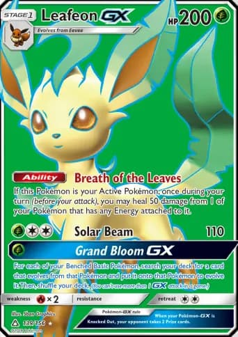 Leafeon GX Pokémon card #139