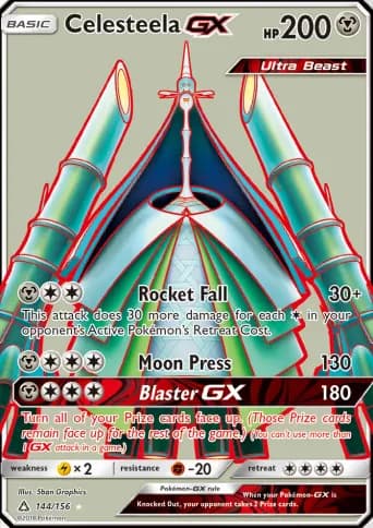 Celesteela GX Pokémon card #144
