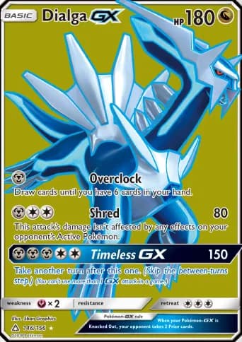 Dialga GX Pokémon card #146