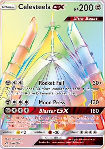 Celesteela GX Pokémon card #162