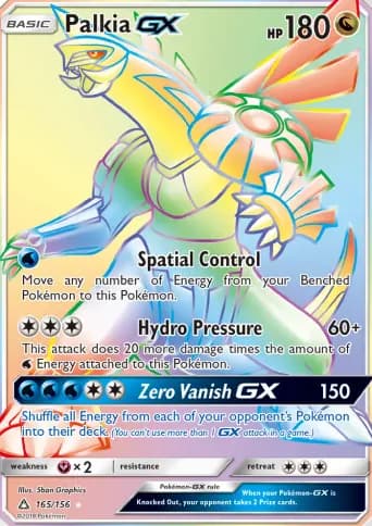 Palkia GX Pokémon card #165