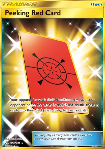 Peeking Red Card Pokémon card #169