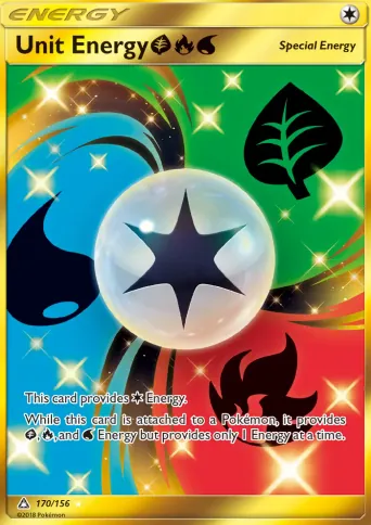 Unit Energy GrassFireWater Pokémon card #170