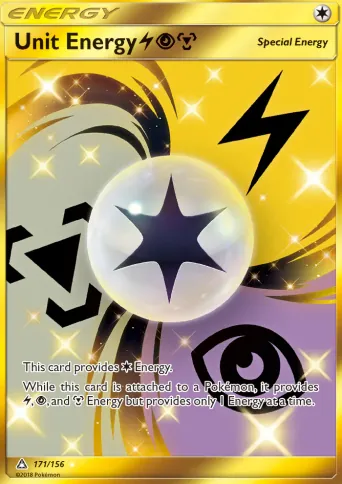 Unit Energy LightningPsychicMetal Pokémon card #171