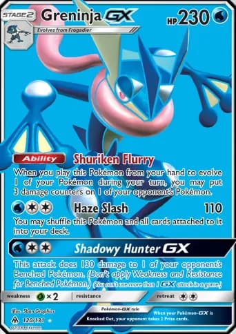 Greninja GX Pokémon card #120