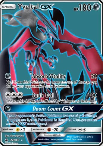 Yveltal GX Pokémon card #124
