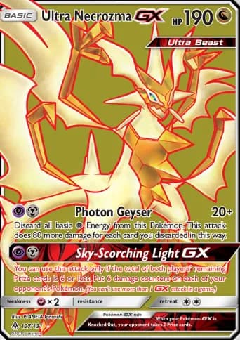 Ultra Necrozma GX Pokémon card #127