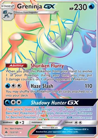 Greninja GX Pokémon card #133