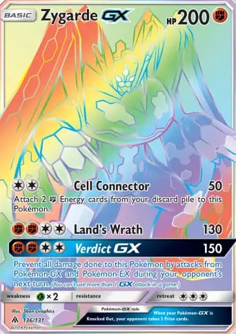 Zygarde GX Pokémon card #136