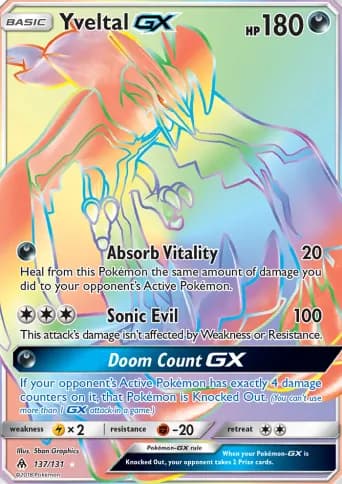 Yveltal GX Pokémon card #137