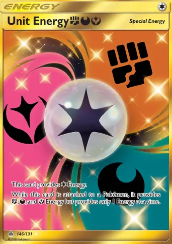 Unit Energy FightingDarknessFairy Pokémon card #146