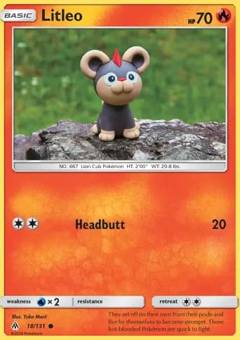 Litleo Pokémon card #18