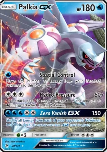 Palkia GX Pokémon card #20