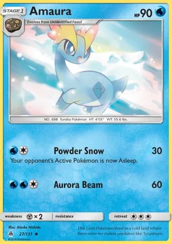 Amaura Pokémon card #27