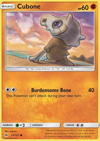 Cubone Pokémon card #57
