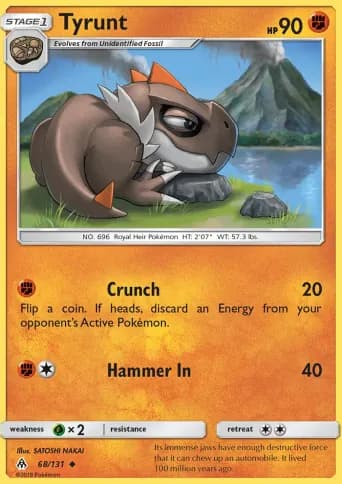 Tyrunt Pokémon card #68