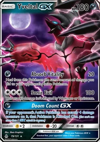 Yveltal GX Pokémon card #79