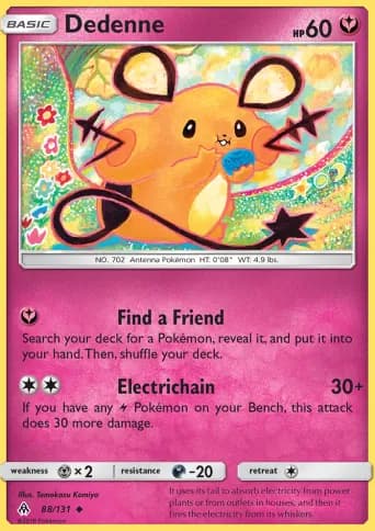Dedenne Pokémon card #88