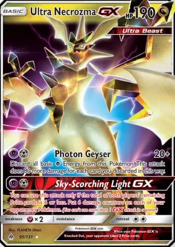 Ultra Necrozma GX Pokémon card #95