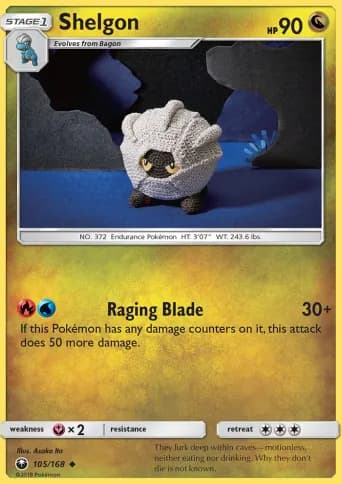 Shelgon Pokémon card #105